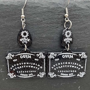 Ouija ma thuật cô gái dangle Bông tai Halloween Tarot thẻ rắn Quan Tài BAT ma Acrylic Bông tai - Product Image 2
