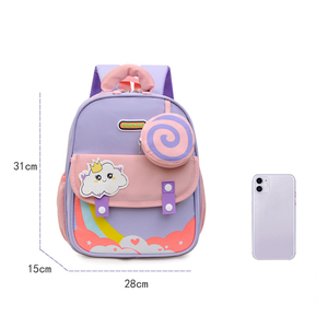 Wholesale Elementary <strong>School</strong> Waterproof Large Capacity Spine Protection Lightweight Zipper Closure Children Nylon <strong>School</strong> <strong>Bag</strong> - Product Image 4