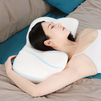 Oreiller ergonomique en mousse à mémoire de forme à récupération lente en 3 à 5 secondes, nouveau style, pour dormeurs sur le côté, sur le ventre et sur le dos