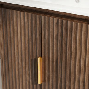 <span class=keywords><strong>Mueble</strong></span> de <span class=keywords><strong>Baño</strong></span> de 30 Pulgadas en <span class=keywords><strong>Nogal</strong></span> <span class=keywords><strong>Oscuro</strong></span> con Lavabo de Cerámica Integrado, Puertas Dobles Acanaladas, <span class=keywords><strong>Mueble</strong></span> de <span class=keywords><strong>Baño</strong></span> Independiente - Product Image 5