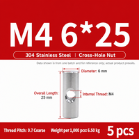 Écrous à marteau autobloquants en acier inoxydable 304, oxyde noir, M4 M5 M6, goujons cylindriques, classe 4.8 6.8, robustes, pour le gaz