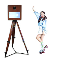 Cabina Fotografica Specchio Magico Vintage BM per Selfie con Fotocamera e Stampante Touch Screen per Eventi Specchio Photo Booth Infinity Glass