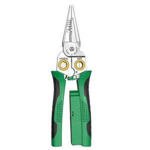 <span class=keywords><strong>Pince</strong></span> <span class=keywords><strong>à</strong></span> dénuder et <span class=keywords><strong>à</strong></span> enrouler les fils multifonctionnelle 8-en-1 en acier inoxydable pour électricien avec stylo de mesure - Product Image 1