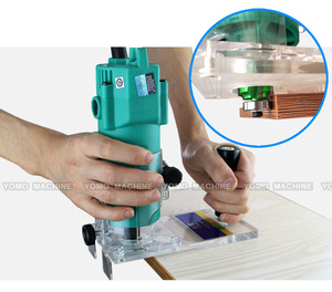 Macchina Elettrica per Bordatura del Legno con Base in Plastica Rigida e Lama di Rifinitura - Product Image 5