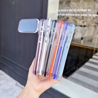 Coque de téléphone à dégradé de couleur pour iPhone 18 Pro Max avec protection de l'objectif de l'appareil photo, coque de téléphone portable pour iPhone 18 Pro 17 16 15