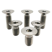 Vis à tête fraisée en titane M7 de haute qualité Tête en titane carbone zingué Longueurs 25mm 40mm 50mm Normes ASME GB Grade 5
