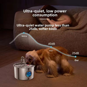 Automatic Indoor <span class=keywords><strong>Stainless</strong></span> <span class=keywords><strong>Steel</strong></span> Fountain for Cats 3.2L <span class=keywords><strong>Pet</strong></span> Bowls Alimentadores Garrafas de água para cães <span class=keywords><strong>Silver</strong></span> Indoor Cat Dog - Product Image 6