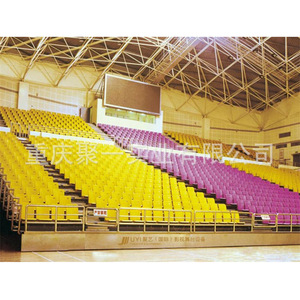 Sièges de tribune rétractables rouges pliables pour stades sportifs et gymnases scolaires - Product Image 2
