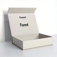 Boîte en forme de livre magnétique avec logo personnalisé, emballage en carton solide, boîtes cadeaux en papier