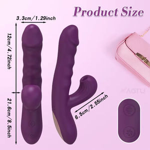 Toptan Sextoys silikon klitoral teleskopik emme yapay penis vibratör şarj edilebilir yetişkin Masturbating seks oyuncak kadınlar için vibratör - Product Image 2