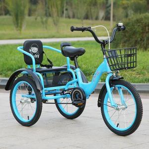 Новый дизайн, лидер продаж, детский трехколесный велосипед 16 дюймов 18 дюймов с двойным сиденьем - Product Image 3