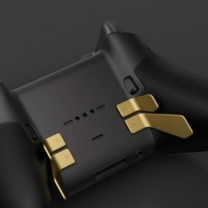 EXtremeRate ปุ่มเปลี่ยนด้านหลังสีทองเมทัลลิกแบบถอดเปลี่ยนได้ สำหรับคอนโทรลเลอร์ Xbox One Elite และ Elite Series 2 - Product Image 5