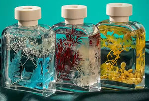 Difusor de Aroma Económico de 100 ml, Botella Redonda de Vidrio Transparente para Difusor de Aromas, Decorativa para el Hogar, Hotel u Oficina - Product Image 5