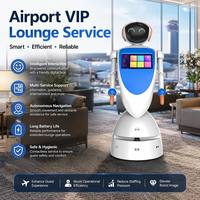 Nuevo Robot de Servicio Bancario con IA, Modelo Moonlight Blue Martin, con Navegación SLAM, ABS+PC de Alta Resistencia, 80 kg, para Filiales Bancarias Inteligentes