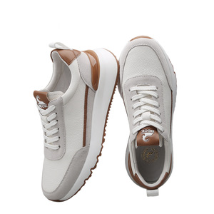 Chaussures de randonnée décontractées pour hommes en cuir véritable respirant, antidérapantes, légères, confortables, imperméables, pour tous - Product Image 1