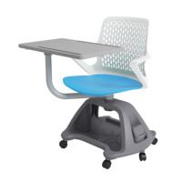 Chaise d'école et de réunion économique pour étudiants avec tablette d'écriture et chaises de type nœud pour étudiants universitaires