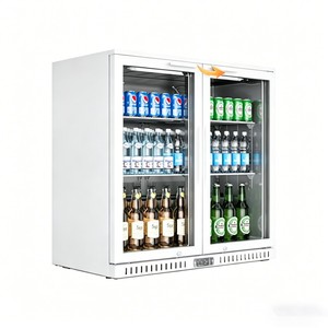 Réfrigérateur de comptoir à double porte, température unique, avec ventilateur, contrôle numérique, pour boissons et bières, usage commercial - Product Image 5