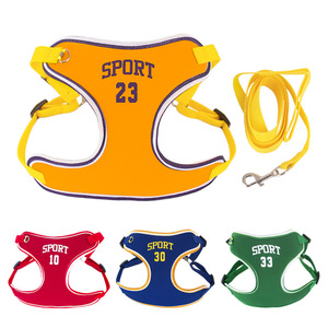 Harnais de chien réfléchissant sportif, respirant en polyester, réglable, anti-traction, pour la promenade, pour chiens de petite et moyenne taille - Product Image 5