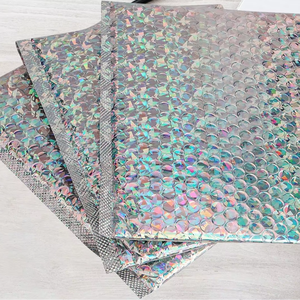 Holographic Metallic Poly Bubble Mailer-Black Mini Custom Logo Eco-Friendly Recyclable <b>Logistics</b> <b>Packaging</b> - Product Image 1