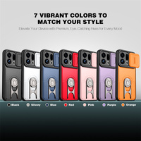 Nouvelle coque pour Oppo Find X9/A6X/Reno15 Pro avec anneau support, antichoc, couleurs vives, protection de fenêtre, support de maintien, étui deux-en-un