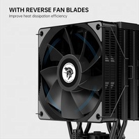 Refroidisseur de processeur de ventilateurs de PC de jeu à 4 caloducs haute performance avec refroidissement par ventilateur PWM 120mm pour ordinateur