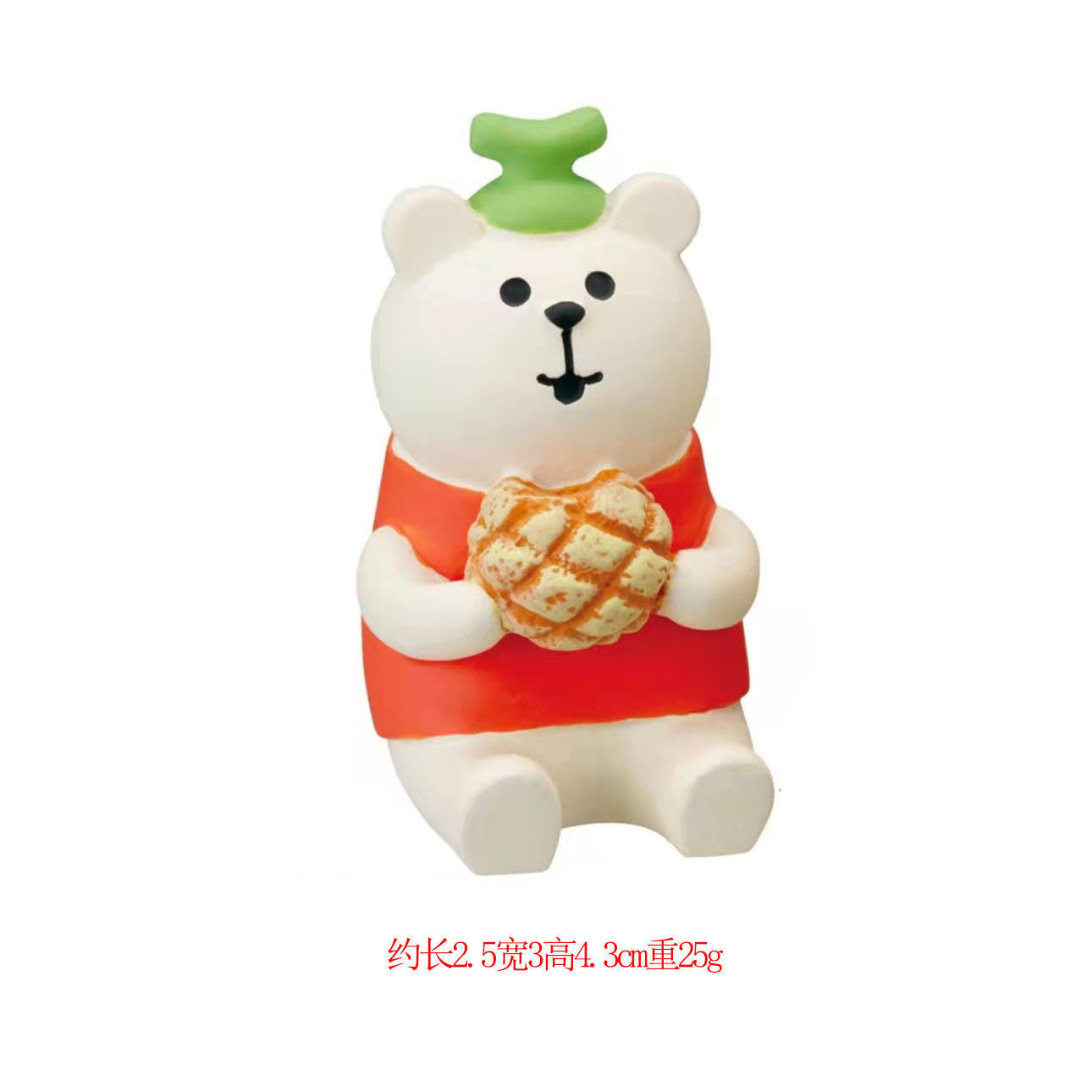 สับปะรดพันรอบหมีขาว