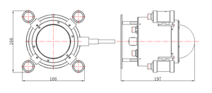 FD-IPC-08K11 ROV 장착 LED4 라이트 PTZ 수중 카메라 CMOS 이미징 센서 기능 신제품 - Product Image 5