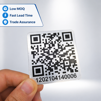 Étiquette d'identification industrielle en acier inoxydable gravée au laser avec code QR personnalisé pour le suivi des actifs et la sérigraphie