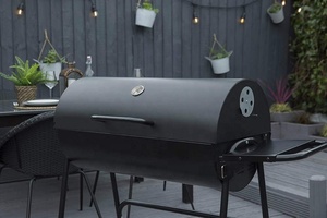 Barbecue Affumicatore da Esterno a Carbonella Colore Nero - Product Image 5