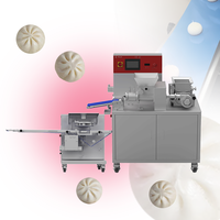 Machine entièrement automatique 220V pour la fabrication de boulettes de soupe et de pains vapeur fourrés, en acier inoxydable 304 de qualité alimentaire, capacité de 80 pièces/minute