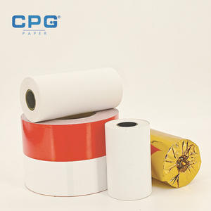 Rouleaux de papier thermique haute luminosité 216 mm x 30 m 60 g/m² pour agences de voyage et télécommunications – Vente en gros usine - Product Image 1