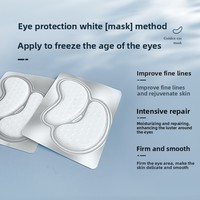 Masque pour les yeux au collagène hydrolysé, raffermissant, anti-rides, réduit les ridules, améliore les poches sous les yeux, atténue les cernes, éclaircit le contour des yeux