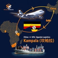 Ligne de fret maritime et aérien Ouganda DDP Service d'expédition porte-à-porte Dédouanement double Taxe incluse Transit de marchandises