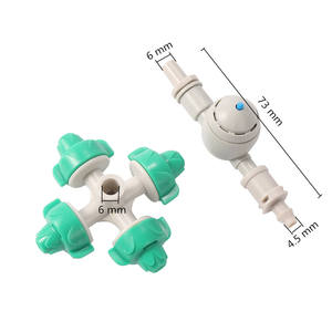 <span class=keywords><strong>Kit</strong></span> <span class=keywords><strong>de</strong></span> Boquillas <span class=keywords><strong>de</strong></span> Nebulización <span class=keywords><strong>de</strong></span> 4 Vías con Conector Anti-goteo, <span class=keywords><strong>Riego</strong></span> <span class=keywords><strong>de</strong></span> Jardín, Invernadero, Humidificación, Boquilla <span class=keywords><strong>de</strong></span> Enfriamiento - Product Image 2