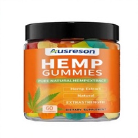 Gummies de chanvre biologique isolé en huile de graines de chanvre, supplément naturel pour la relaxation, le sommeil et l'équilibre de l'humeur, prix de gros