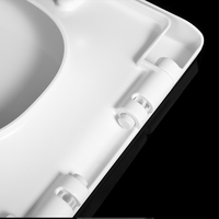 Fabricant chinois de sièges de toilette, fournisseur en gros, couvercle de toilette à dégagement rapide de forme carrée, style Roca