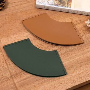 Multi-Purpose Cute Corner <b>Bookmarks</b> PU Leather Fan-shaped <b>Bookmark</b> Trendy Page Clips for Book Lovers - Product Image 4