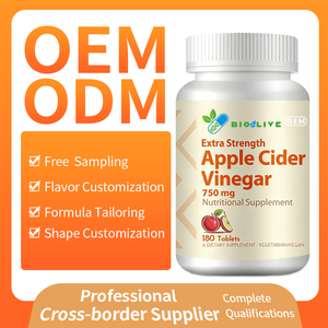 Complément Minceur OEM à Succès : 180 Comprimés Halal de Vinaigre de <span class=keywords><strong>Cidre</strong></span> de Pomme 750mg avec Magnésium et Calcium - Product Image 5