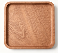 Neuheit Japanischer Minimalistischer Stil Ebenholz Bonboniere Kleine Desktop-Organizer Snackbehälter für Teetisch-Dekoration