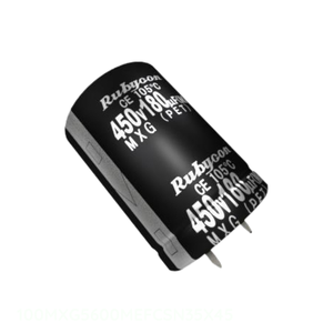 Condensateur original CAP ALUM 5600UF 20% 100V SNAP TH Through Hole 100MXG5600MEFCSN35X45 5600 uF - Product Image 1
