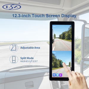 Monitor de <span class=keywords><strong>Cámara</strong></span> <span class=keywords><strong>Inalámbrica</strong></span> de 12.3 Pulgadas con Pantalla Táctil, Sistema de Ayuda de Reversa para Automóviles Chinos con Sensores de Monitoreo y <span class=keywords><strong>Cámara</strong></span> de Retrovisor de 2 Canales - Product Image 3