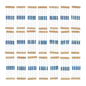 HUABAN 5 pièces 1W 1% résistances à film métallique 1K-<span class=keywords><strong>9K1</strong></span> modèle chinois JP-<span class=keywords><strong>Resistor</strong></span>-MF-1W-KIT-1K-<span class=keywords><strong>9K1</strong></span>-105PCS - Product Image 1