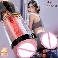 Großhandel Automatischer Masturbator für Männer mit 10 Vibrationsmodi, Leise, Realistisch, TPE, mit Heiz- und Saugfunktion, OEM verfügbar