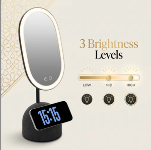 <span class=keywords><strong>Miroir</strong></span> <span class=keywords><strong>de</strong></span> <span class=keywords><strong>maquillage</strong></span> LED pour salle <span class=keywords><strong>de</strong></span> bain avec variateur tactile 3 modes, haut-parleur intégré et station <span class=keywords><strong>de</strong></span> charge <span class=keywords><strong>sans</strong></span> <span class=keywords><strong>fil</strong></span>, <span class=keywords><strong>lampe</strong></span> cosmétique - Product Image 2