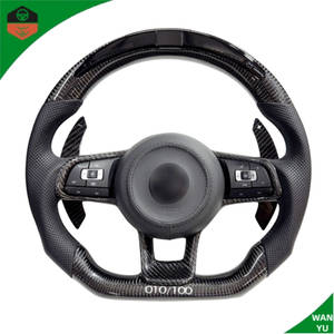 <span class=keywords><strong>Volant</strong></span> personnalisé en fibre de carbone avec LED pour Volkswagen Golf GTI Mk7 G-Ti G-<span class=keywords><strong>Ts</strong></span> R G-Li Gt-D Prix d'usine Cuir rouge Série 3 - Product Image 1