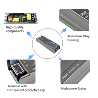Unité d'alimentation à LED haute efficacité avec boîtier en aluminium, fournie directement par l'usine pour les projets d'éclairage LED commercial intérieur