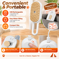 Outil de toilettage 3-en-1 rechargeable par USB, brosse pour animaux de compagnie, toilettage indolore pour chiens et chats, kit de vente en gros, fabricant