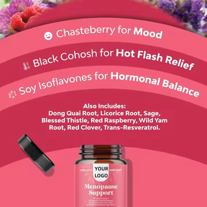 ヘルスケア女性の更年期障害サポートカプセル気分改善女性の甲状腺の健康カプセルのためのブラックコホッシュ - Product Image 5