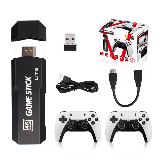 China Supply 64g/128g/256g Home Game Stick TV Console HD GD10 Pro Retro Video Game Console Support Customization