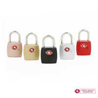 TSA8056 Mini cadenas de voyage en alliage de zinc approuvé par la TSA, cadenas portable avec clé